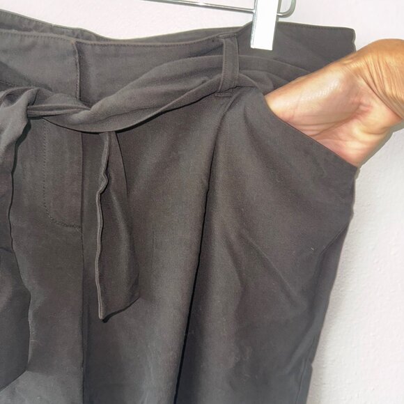 Michael Kors Dark Brown Paper Bag Shorts‎ Size 14 - Picture 2 of 6